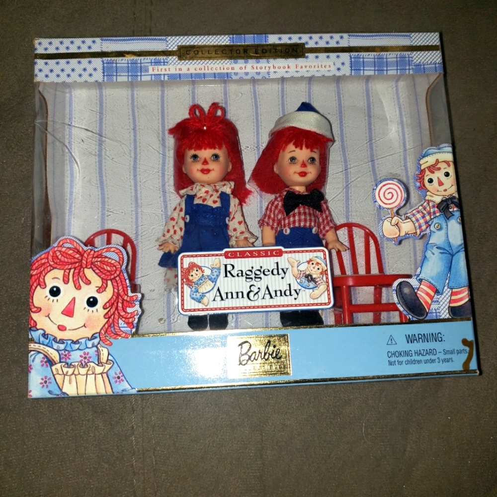 New Barbie - Kelly and Tommy As Raggedy Ann And Andy Storybook Collection 1999